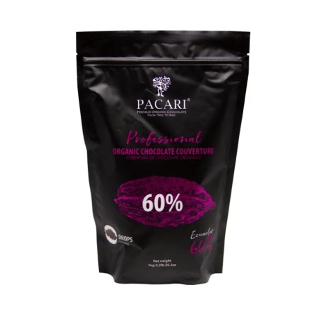 PACARI Chocolate Orgánico Cobertura 60% - Piezas 1kg
