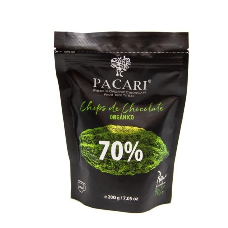 PACARI Chocolate Orgánico Cobertura 70% - Chip 200gr