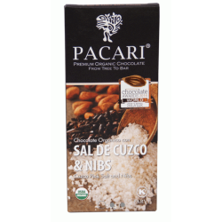 PACARI Chocolate Negro Orgánico Sal del Cuzco - Barra 50gr