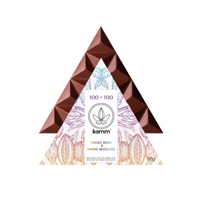 KAMM 100% Chocolate con Mucilago + Nibs 60g