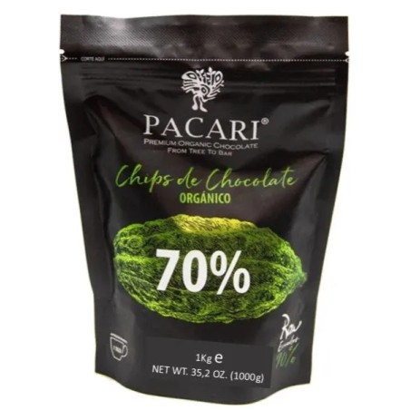 PACARI Chocolate Orgánico Cobertura 70% - Pieces 1Kg