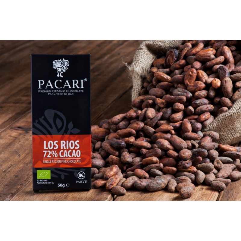 copy of PACARI Chocolate Negro Orgánico Provincia Los Rios 72% - Barra 50gr
