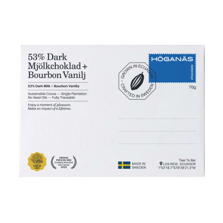 Höganäs Chocolate® 53% Dark Milk + bourbon vanilj