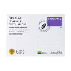 Höganäs Chocolate® 60% Dark chocolate + licorice powder