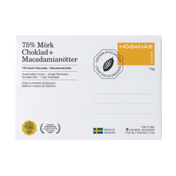 Höganäs Chocolate® 75% Dark chocolate + Macadamia